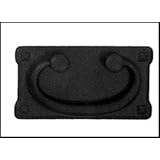 Mission Style Die Cast Drawer Pull - Distressed Black