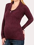 Motherhood Maternity: Long Sleeve Button Detail Maternity Sweater