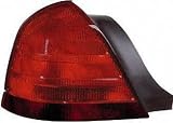 99-05 FORD CROWN VICTORIA TAIL LIGHT LH (DRIVER SIDE), With 2 Bulbs, Black Molding, Exc. Sport Model (1999 99 2000 00 2001 01 2002 02 2003 03 2004 04 2005 05) 11-5372-91 YW7Z13405AA