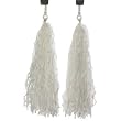 Sunlite Pom Pom Bicycle Streamers, White