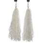 Sunlite Pom Pom Bicycle Streamers, White