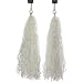 Sunlite Pom Pom Bicycle Streamers, White