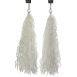 Sunlite Pom Pom Bicycle Streamers, White