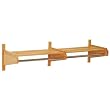 48" Coat and Hat Rack - Dark Mahogany Finish (Dark Red Mahogany) (11.5"H x 49.75"W x 15.5"D)