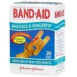 Band Aid Flexible Fabric Adhesive Bandages, Knuckle Fingertip 20 ea Band Aid Flexible Fabric Adhesive Bandages, Knuckle Fingertip 20 ea