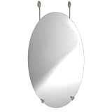 :USE Ollipsis Oval Mirror, Satin Nickel by 