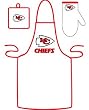 Kansas City Chiefs Grilling Apron Set - Football Sports Merchandise