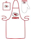 Kansas City Chiefs Grilling Apron Set - FOOTBALL Sports Merchandise