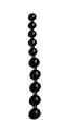 Orion 511641 Anal Pearls Black,  Biegsamer Analkugel-Stab aus schwarzem Gleitmaterial mit 10 Kugeln. 27,5 cm lang, � 2-2,5 cm.