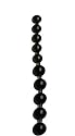 Orion 511641 Anal Pearls Black,  Biegsamer Analkugel-Stab aus schwarzem Gleitmaterial mit 10 Kugeln. 27,5 cm lang, &Oslash; 2-2,5 cm.