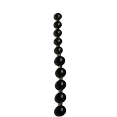 Orion 511641 Anal Pearls Black,  Biegsamer Analkugel-Stab aus schwarzem Gleitmaterial mit 10 Kugeln. 27,5 cm lang, � 2-2,5 cm.