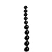 Orion 511641 Anal Pearls Black,  Biegsamer Analkugel-Stab aus schwarzem Gleitmaterial mit 10 Kugeln. 27,5 cm lang, � 2-2,5 cm.
