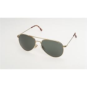 American Optics 58MM General In Gold Sunglasses 10702