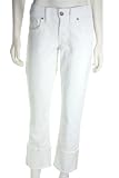 Guess Women's Premium White Cropped Stretch Denim Jeans - 29