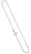 Italian Sterling Silver 1 MM Box Chain Anklet 9" 10" 11" Spring Ring Clasp