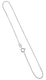 BDA033 .925 Sterling Silver 1mm Box Chain Anklet 9" 10" 11" Spring Ring Clasp