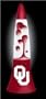 Oklahoma Sooners Lava Lamps NCAA College Athletics