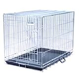 Precision Pet Two-Door Great Crate, Medium/Large 4000, 36 x 23 x 26, Chrome