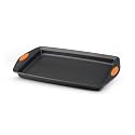 Rachael Ray Oven Lovin' 11-Inch by 17-Inch Crispy Sheet Nonstick Cookie Pan, Orange