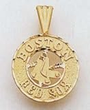 Boston Red Sox MLB Baseball Charm - 14kt Solid Gold
