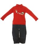 : Petit Lem Orange L/S Polo Tee and Blue Cord Pant Set