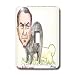 Londons Times Funny Panel Hollywood Cartoons - Chow Bela Lugosi - Light Switch Covers - single toggle switch Image