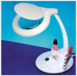 LED Organiser Table Top Lamp with 1 3/4x Magnifying Lamp