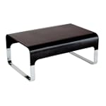 Adesso Regency Coffee Table, Black Walnut/Chrome