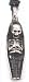 Skull SKELETON In COFFIN Silver Tone PEWTER Pendant Necklace