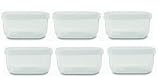Review   / Set of 6 Small Storage Bormioli Rocco Frigoverre Serving Glass Container with Plastic Lid