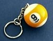 Nine Ball Keychain Billiards Billiard Pool 9