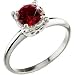 Illusion Box Solitaire Platinum Ring with Fancy Deep Red Diamond