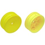 Team Associated 9691 Buggy Front Hex Wheel, Yellow