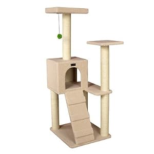 Armarkat Cat Tree, 8 Level 53-Inch, Model B5301, Ivory