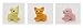 Iwako: Japanese Eraser / Animal / Puppy / 3 PCS