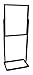 Heavy Duty Black Metal Rectangle Tube Floor Standing Bulletin Holder Poster Sign Stand for 22 x 28 Inch Insert