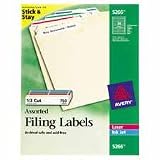 Avery 5766 Laser File Folder Labels (Blue)