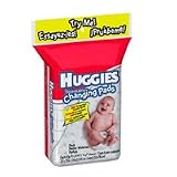 Huggies Changing Pads - Disposable, Case of 40 (5 packs of 8 pads)