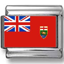 Manitoba, Canada Flag Photo Italian Charm