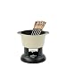 Chasseur Cast Iron Classic Fondue Set Cream