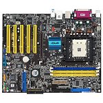 Electronics : ASUS K8V SE Deluxe - Motherboard - ATX - K8T800 - Socket 754 - SATA (RAID), UDMA133 (RAID) - Gigabit Ethernet - FireWire - 6-channel audio