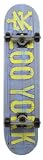 Zoo York Blue Print Heritage Complete Skateboard - Grey - 7.6" x 31.39"