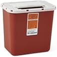 Medline Industries MDS705202 Sharps Container, 2 gal, Sliding Lid, Red (Pack of 20)
