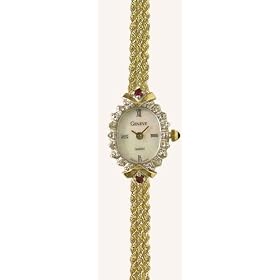 Geneve 14K Solid Gold Diamond and Rubies Womens Watch - OW193P by Geneve