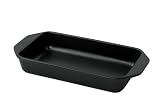 Chasseur Cast Iron Rectangular Dish 26 X 13 X 4cm Matt Black