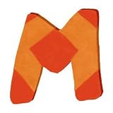 Wooden Letter - M - Bright