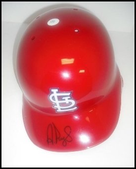 Albert Pujols Autographed/Hand Signed Cardinals Batting Helmet