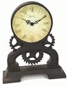 Infinity Instruments Rusty Gears Resin Table Clock
