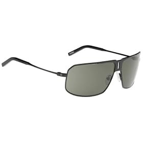 Spy Cloverdale Matte Black/Grey Green Aviator Sunglasses