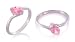 Oval Cut Pink CZ Ring Sterling Silver
